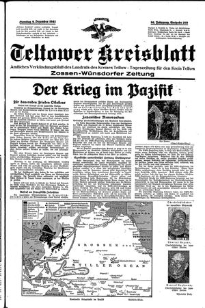 Teltower Kreisblatt vom 09.12.1941