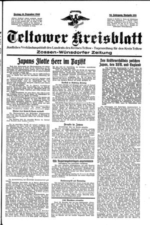 Teltower Kreisblatt on Dec 19, 1941