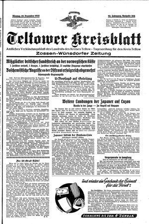 Teltower Kreisblatt vom 29.12.1941