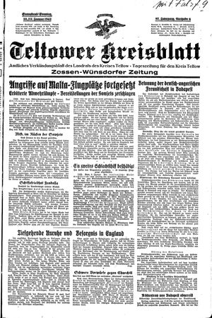 Teltower Kreisblatt on Jan 10, 1942