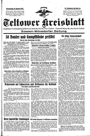 Teltower Kreisblatt vom 29.01.1942