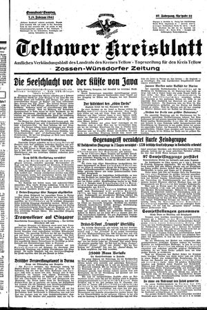 Teltower Kreisblatt vom 07.02.1942