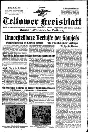 Teltower Kreisblatt vom 29.05.1942