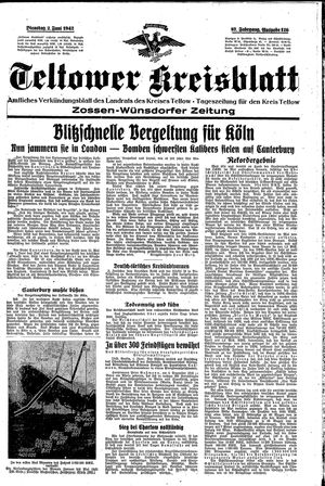 Teltower Kreisblatt vom 02.06.1942