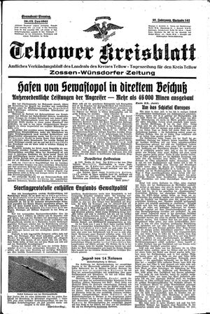 Teltower Kreisblatt vom 20.06.1942
