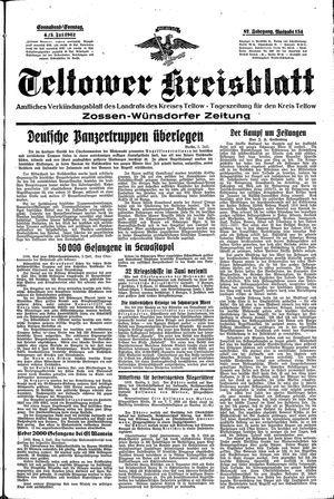 Teltower Kreisblatt vom 04.07.1942