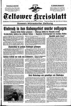 Teltower Kreisblatt vom 30.07.1942