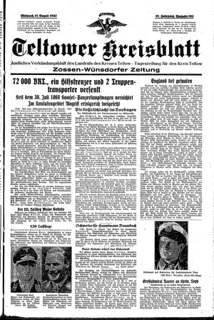 Teltower Kreisblatt on Aug 19, 1942