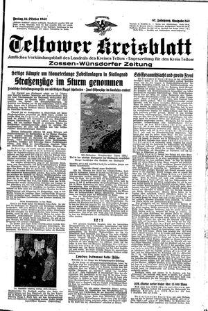 Teltower Kreisblatt vom 16.10.1942