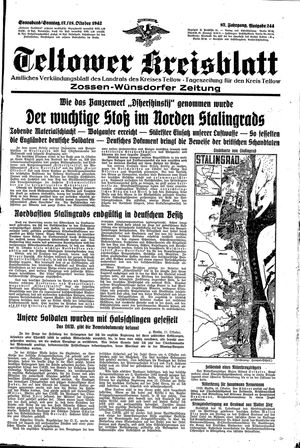 Teltower Kreisblatt on Oct 17, 1942