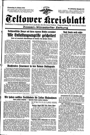 Teltower Kreisblatt on Oct 22, 1942