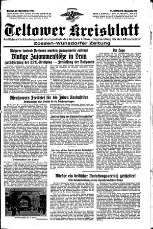 Teltower Kreisblatt on Nov 20, 1942
