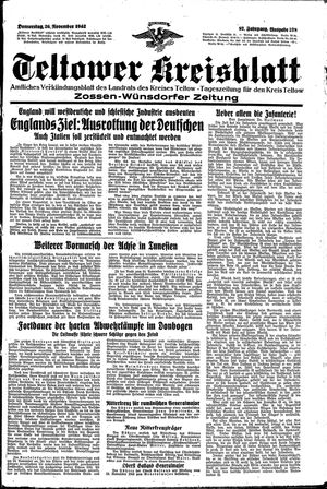 Teltower Kreisblatt on Nov 26, 1942