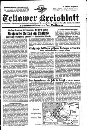Teltower Kreisblatt vom 05.12.1942