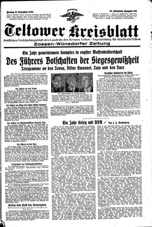 Teltower Kreisblatt on Dec 11, 1942