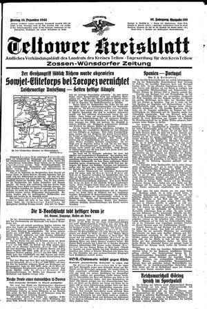 Teltower Kreisblatt vom 18.12.1942