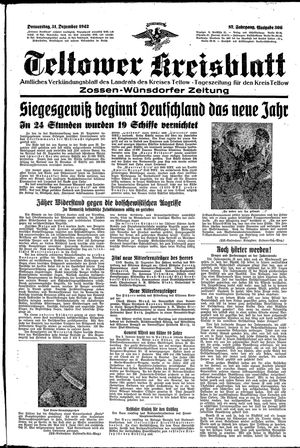 Teltower Kreisblatt on Dec 31, 1942