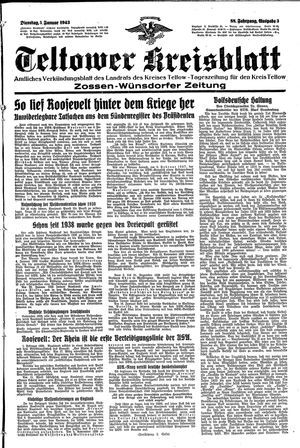 Teltower Kreisblatt vom 05.01.1943