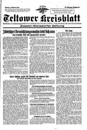 Teltower Kreisblatt vom 12.02.1943