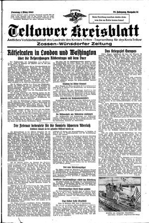 Teltower Kreisblatt vom 02.03.1943