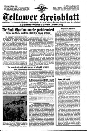 Teltower Kreisblatt vom 15.03.1943