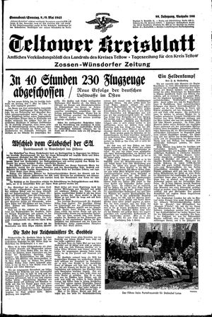 Teltower Kreisblatt on May 8, 1943