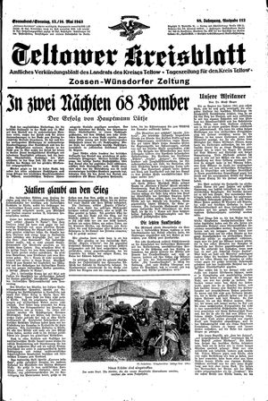 Teltower Kreisblatt on May 15, 1943
