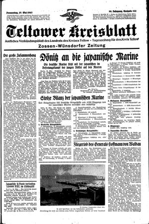 Teltower Kreisblatt vom 27.05.1943