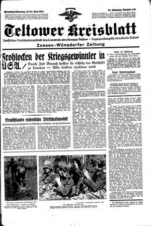 Teltower Kreisblatt vom 12.06.1943