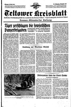 Teltower Kreisblatt on Jul 12, 1943