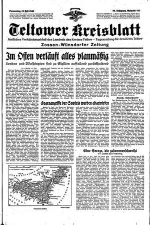 Teltower Kreisblatt on Jul 15, 1943