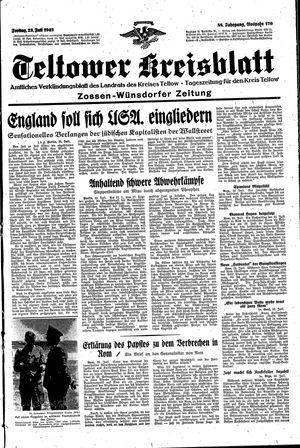 Teltower Kreisblatt on Jul 23, 1943