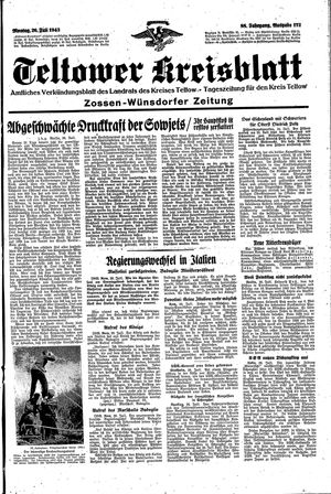 Teltower Kreisblatt on Jul 26, 1943