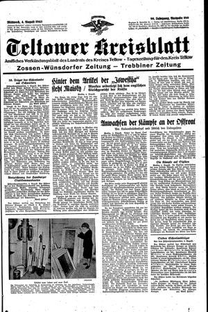 Teltower Kreisblatt vom 04.08.1943