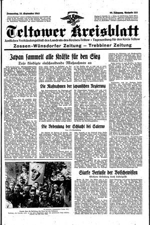 Teltower Kreisblatt vom 23.09.1943