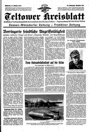 Teltower Kreisblatt vom 13.10.1943