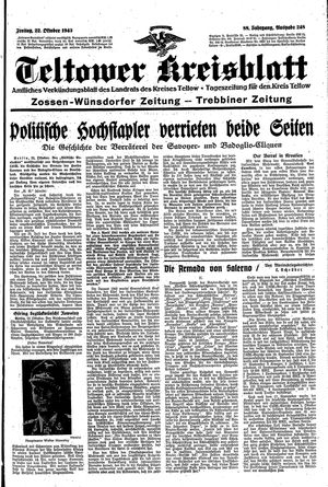 Teltower Kreisblatt vom 22.10.1943