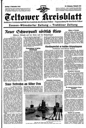 Teltower Kreisblatt vom 05.11.1943