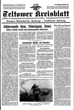 Teltower Kreisblatt vom 13.11.1943