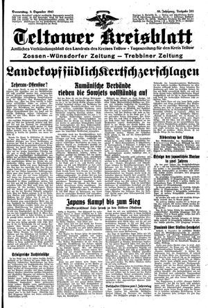 Teltower Kreisblatt vom 09.12.1943