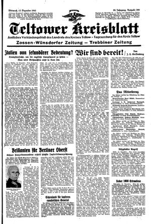 Teltower Kreisblatt vom 15.12.1943