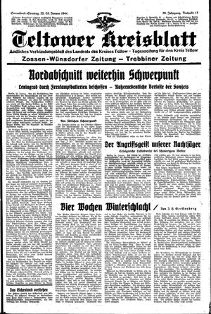 Teltower Kreisblatt vom 22.01.1944