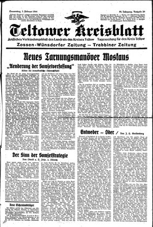 Teltower Kreisblatt on Feb 3, 1944