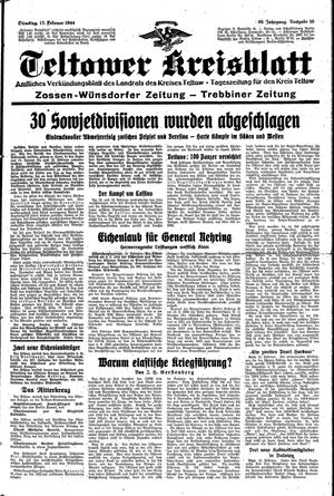 Teltower Kreisblatt on Feb 15, 1944