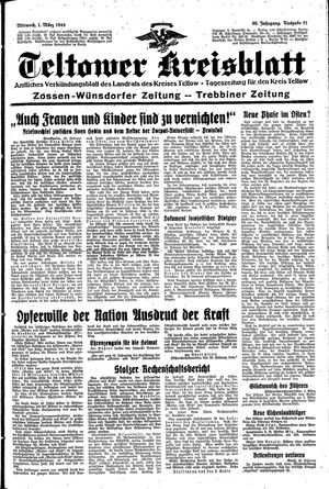 Teltower Kreisblatt vom 01.03.1944