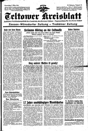 Teltower Kreisblatt vom 02.03.1944