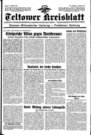 Teltower Kreisblatt vom 17.03.1944