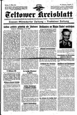 Teltower Kreisblatt vom 31.03.1944