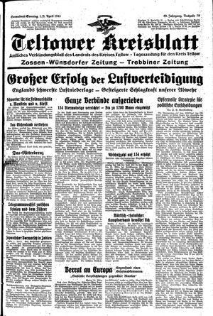 Teltower Kreisblatt on Apr 1, 1944