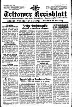 Teltower Kreisblatt on Apr 12, 1944